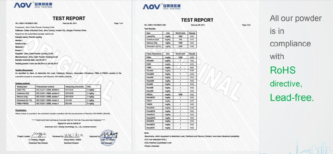 Electrostatic Epoxy/Polyester Ral7035 Pintura En Polvo Powder Coating