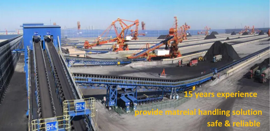 Heavy Duty Rubber Belt Conveyor System for Mine Coal Stone Plant