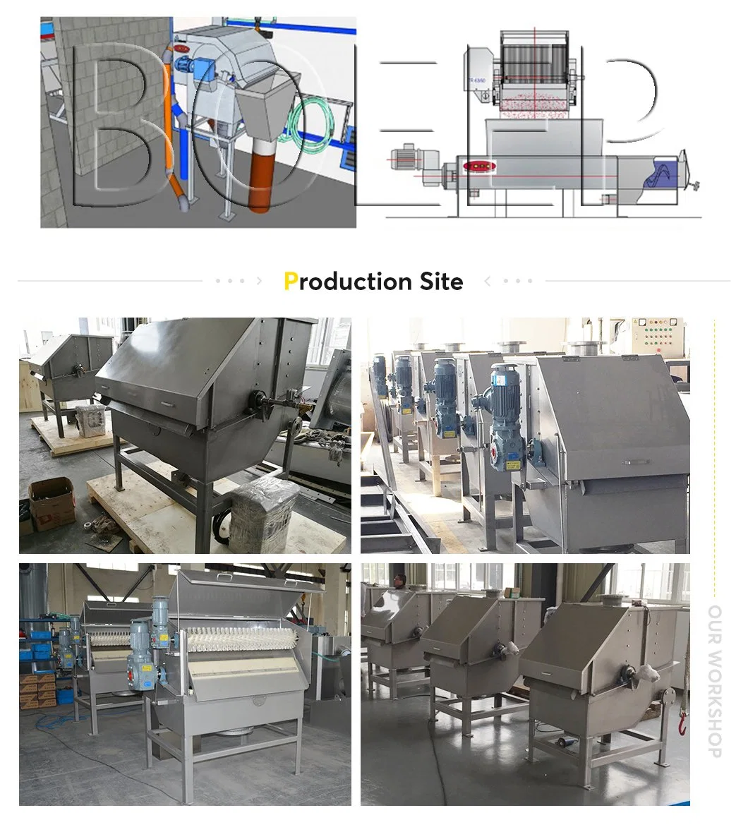 Sewage Treatment Plant Manufacturers Wastewater Preprocessing Rotating Screen Filter